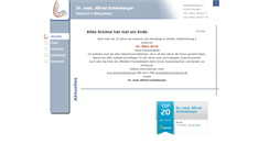 Desktop Screenshot of drschoenberger.de