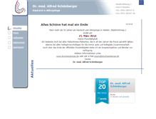 Tablet Screenshot of drschoenberger.de